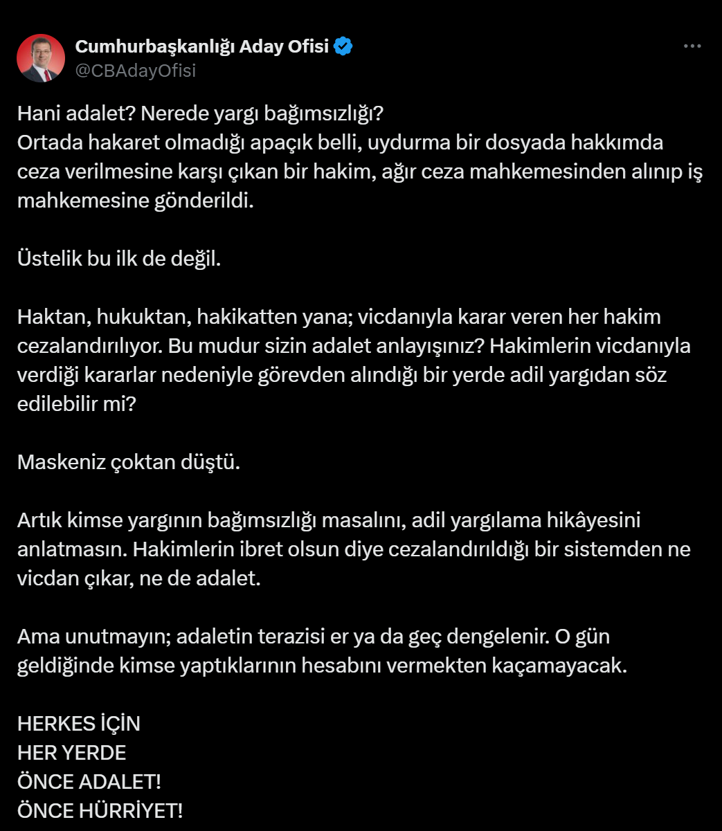 Yargıya ve Adalete Yönelik Endişeler