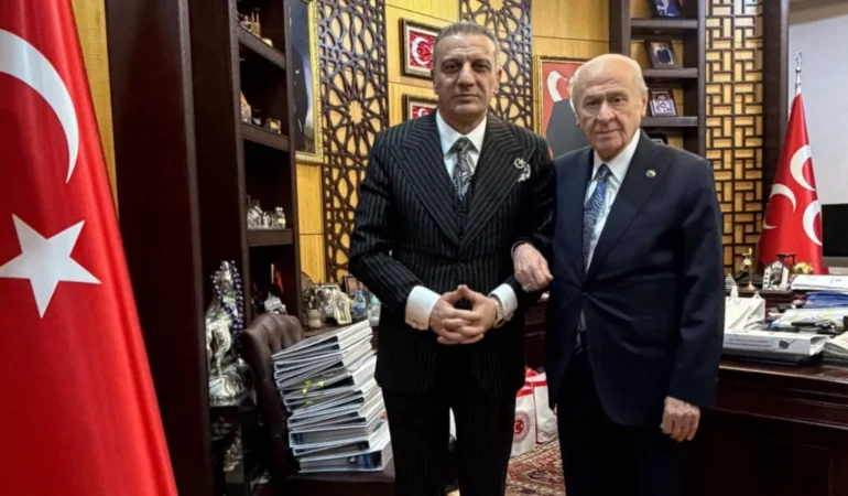Tahliye Edilen Selahattin Yılmaz MHP Lideri Devlet Bahçeli'yi Ziyaret Etti